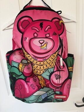 Sprayground Lil' Sassy backpack bag gold chain